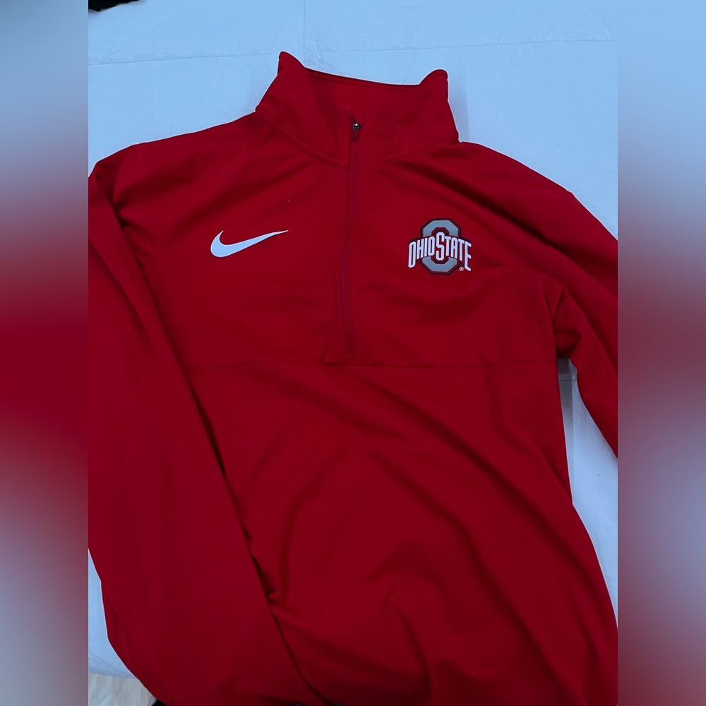 Red half zip